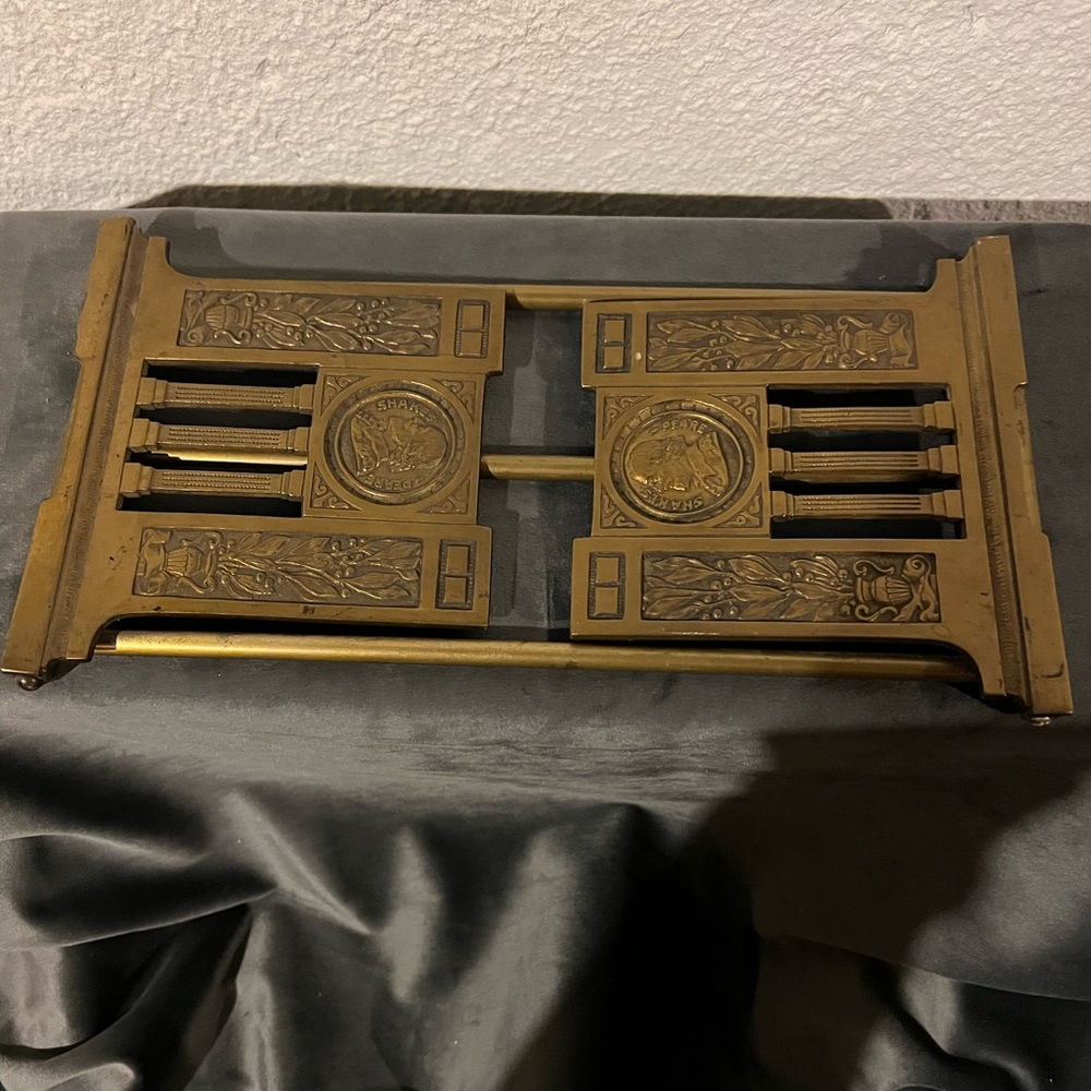 Antique Brass Shakespeare book Ends
